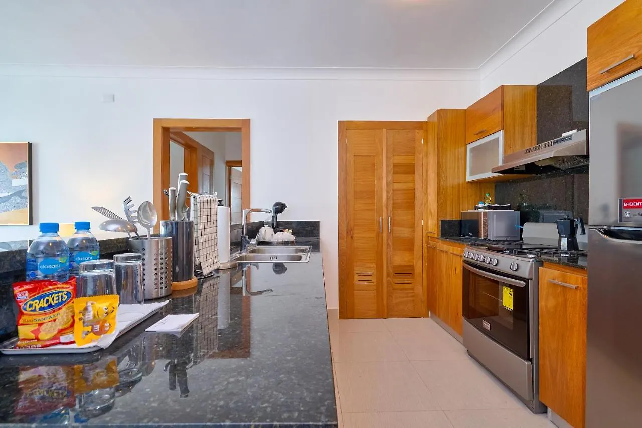 Апартаменты Escape Apartments, Balcony, Pool, Gym & Spa In La Julia Санто-Доминго Доминиканская Республика